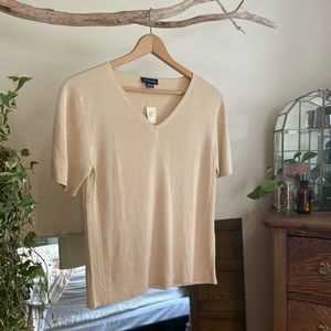 Ann Taylor 100% silk knit blouse